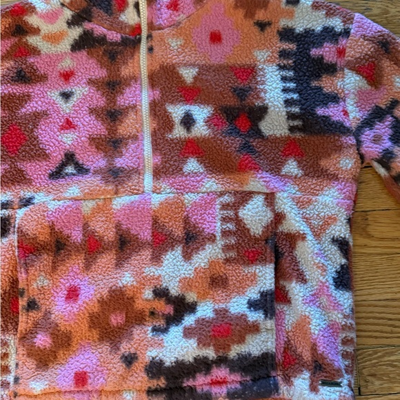 Colorful Billabong Geometric Fleece Pullover - Picture 5 of 5